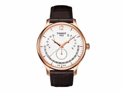 T0636373603700 Tradition Rose Gold PVD Men's Perpetual Calendar Classic Quartz Watch