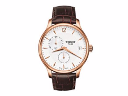 T0636393603700 Tradition GMT Rose Gold Men's Quartz Classic Watch