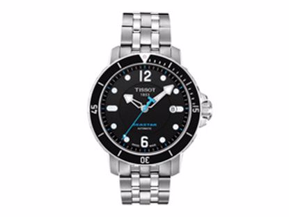 T0664071105700 Seastar Men's Black Automatic Sport watch