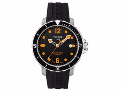 T0664071705701 Seastar Men's Black Automatic Sport watch