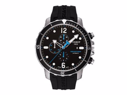 T0664271705700 Seastar Men's Black Automatic Chronograph Sport watch