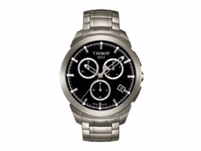T0694174405100 Titanium Men's Quartz Chronograph Black Sport Watch