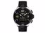 T0814201705700 T-Race Touch Men's Black and Gold Quartz  Watch With Black Synthetic Strap