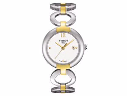 T0842102201700 Pinky Ladies Two-tone White Quartz Watch