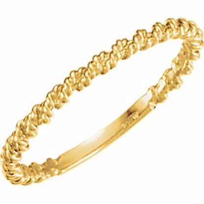 255:1904:P 14kt Yellow 2mm Twisted Rope Band