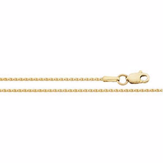 CH164:298813:P 14kt Yellow 1mm Diamond Cut Wheat 20" Chain
