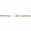 CH608:298842:P 14kt Yellow 1.5mm Natural Leather 18" Cord