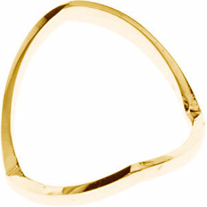 5170:6309:P 14kt Yellow V Shaped African Band