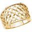 5178:6333:P 14kt Yellow Infinity-Inspired Woven Design Band