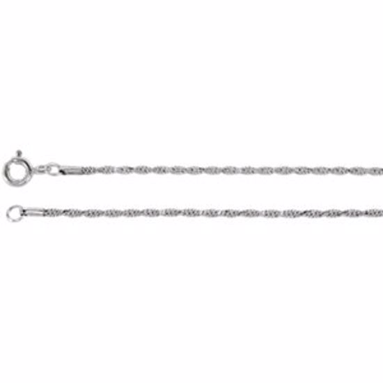 CH701:295574:P Diamond Cut Rope Chain 1.5mm