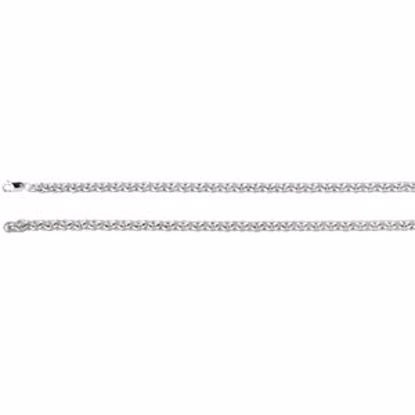 CH713:295673:P Sterling Silver 6.75mm Wire Cable 16" Chain
