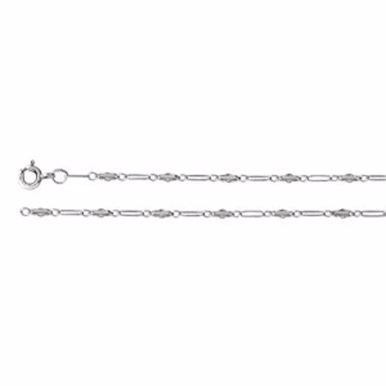 CH708:295655:P Sterling Silver 2.75mm Bar 16" Chain
