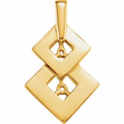 8601:34007:P Double Diamond Shape Pendant