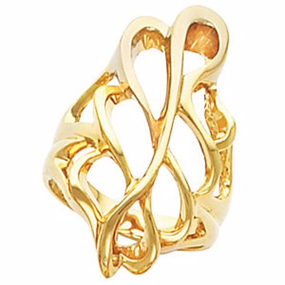 5506:37113:P 14kt Yellow Freeform Ring