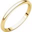 HR4:50802:P 10kt Yellow 2mm Half Round Band