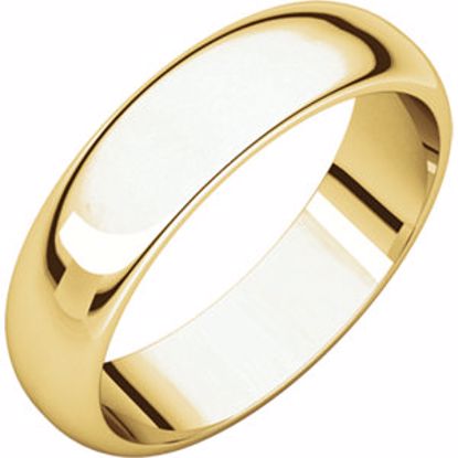 HR7:50855:P 10kt Yellow 5mm Half Round Band