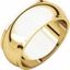 HRE14:113112:P 10kt Yellow 8mm Half Round Edge Band