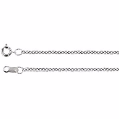 CH176:133524:P Platinum 1.5mm Solid Cable 16" Chain