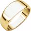 HRT8.5:146232:P 10kt Yellow 8mm Half Round Tapered Band