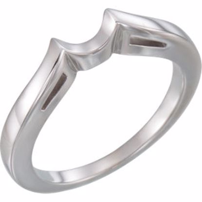 10893:146536:P 14kt Yellow Band for 8.2mm Round Engagement Ring Mounting