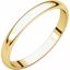 HRL11:148165:P 10kt Yellow 2.5mm Half Round Light Band