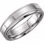 50098:193523:P Platinum 6mm Design Band Size 6