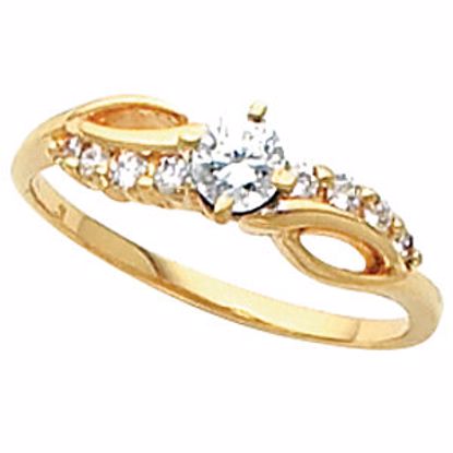 60018:206974:P 14kt Yellow 3/8 CTW Diamond Engagement Ring