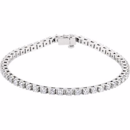 60870:207616:P 14kt White 3 3/8 CTW Diamond Line Bracelet