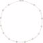 CH350:222980:P Sterling Silver 5.5-6mm Freshwater Cultured Pearl Station 18" Necklace