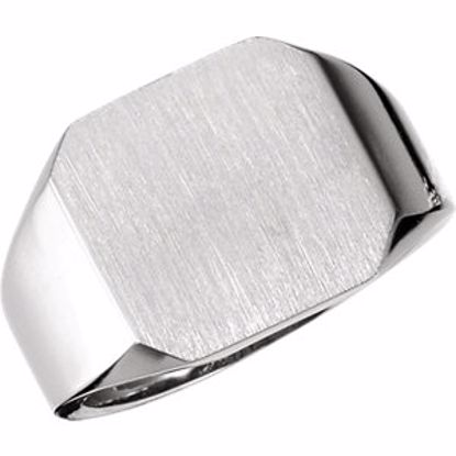9452:228788:P Platinum 15mm Men's Signet Ring