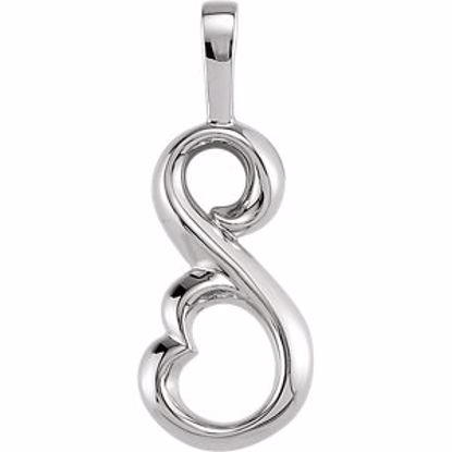 80731:229727:P Platinum Freeform Pendant
