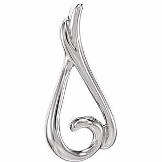 80746:225108:P Platinum Freeform Pendant