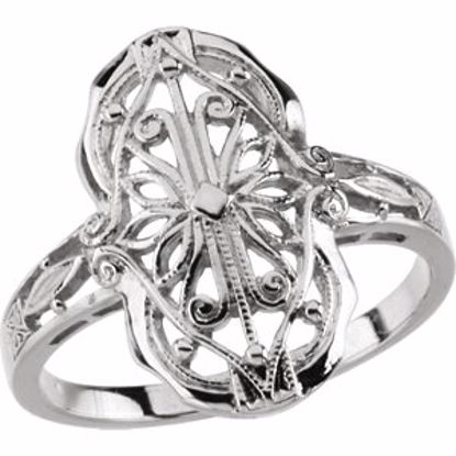 4237:226240:P Vintage-Style Filigree Ring