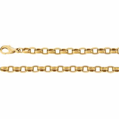 CH400:241141:P 14kt Yellow 4.75mm Flat Cable 18" Chain
