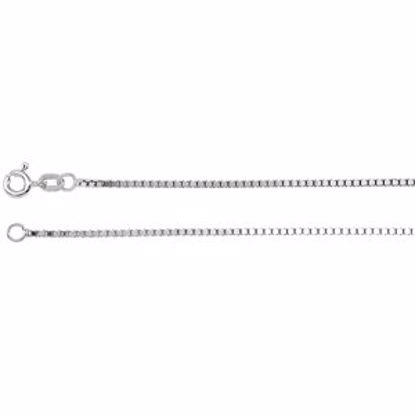 CH489:244833:P 14kt White 1.3mm Solid Box 7" Chain