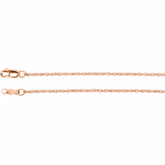 CH471:244047:P 14kt Yellow 1.25mm Rope 16" Chain