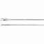 CH163:244806:P 14kt White 1mm Diamond Cut Square Snake 24" Chain

