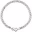 CH159:244314:P 14kt White Charm 7" Bracelet