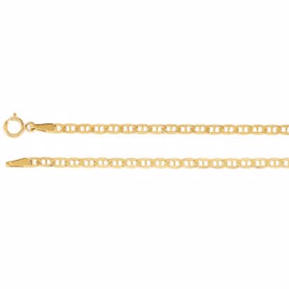 CH484:244598:P 14kt Yellow 2.25mm Anchor 16" Chain