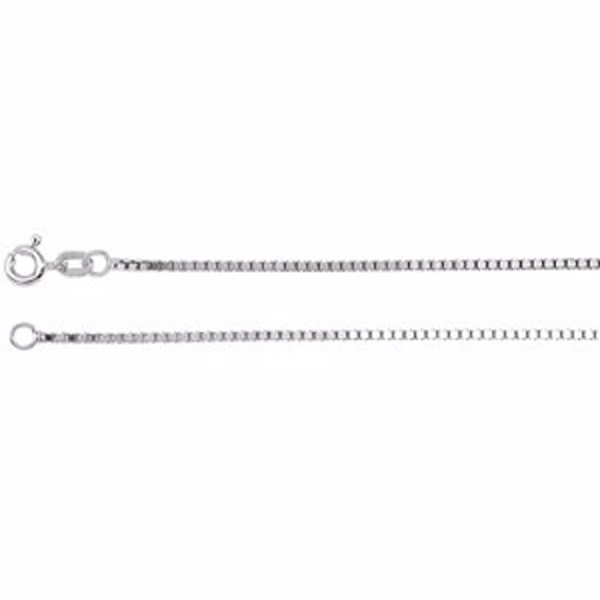 CH489:244837:P 14kt White 1.3mm Solid Box 24" Chain