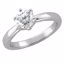 61410:253533:P 14kt White 1/2 CTW Diamond Round Solitaire Engagement Ring