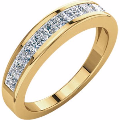 62181:262495:P 14kt Yellow 1 CTW Diamond Anniversary Band Size 7