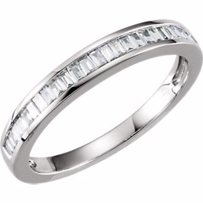 62182:268733:P Platinum 1/4 CTW Diamond Anniversary Band Size 8