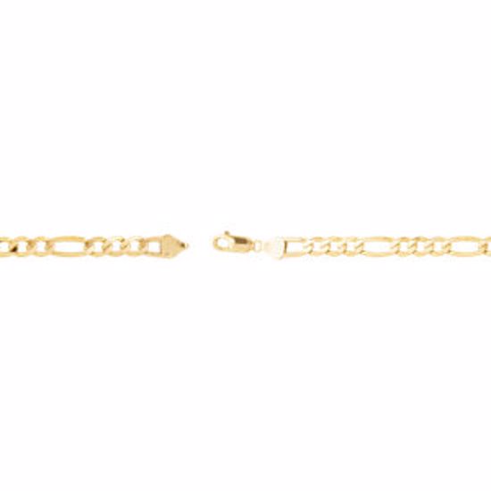 CH630:288298:P 14kt Yellow 6.5mm Figaro 8" Chain
