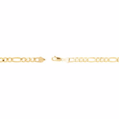 CH630:288098:P 14kt Yellow 6.5mm Figaro 20" Chain
