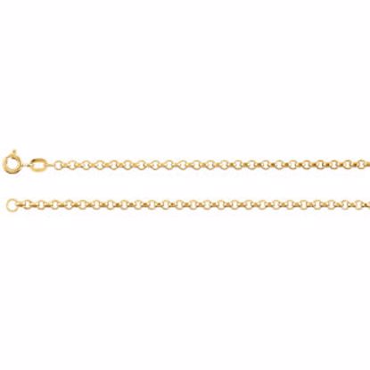 CH639:288266:P 14kt Yellow 2mm Rolo 24" Chain
