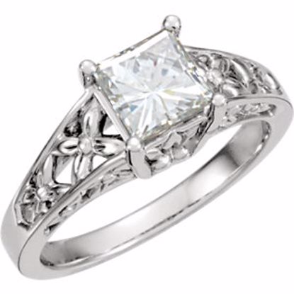 63224:289628:P 14kt White Forever Classic&trade; Moissanite Engagement Ring