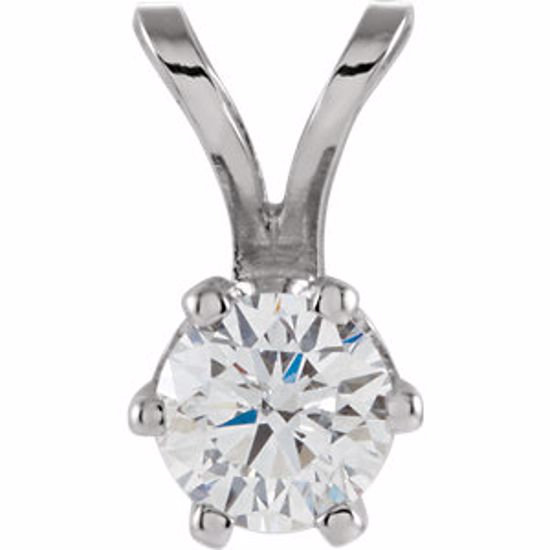 63419:290995:P Diamond Solitaire Pendant