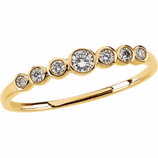 63015:290884:P 14kt Yellow 1/5 CTW Diamond Anniversary Band