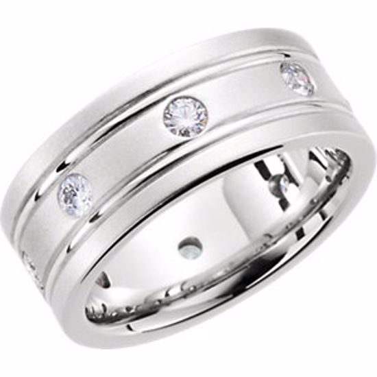 63346:290687:P 14kt White 1/2 CTW Diamond Band Size 7